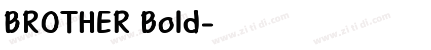 BROTHER Bold字体转换